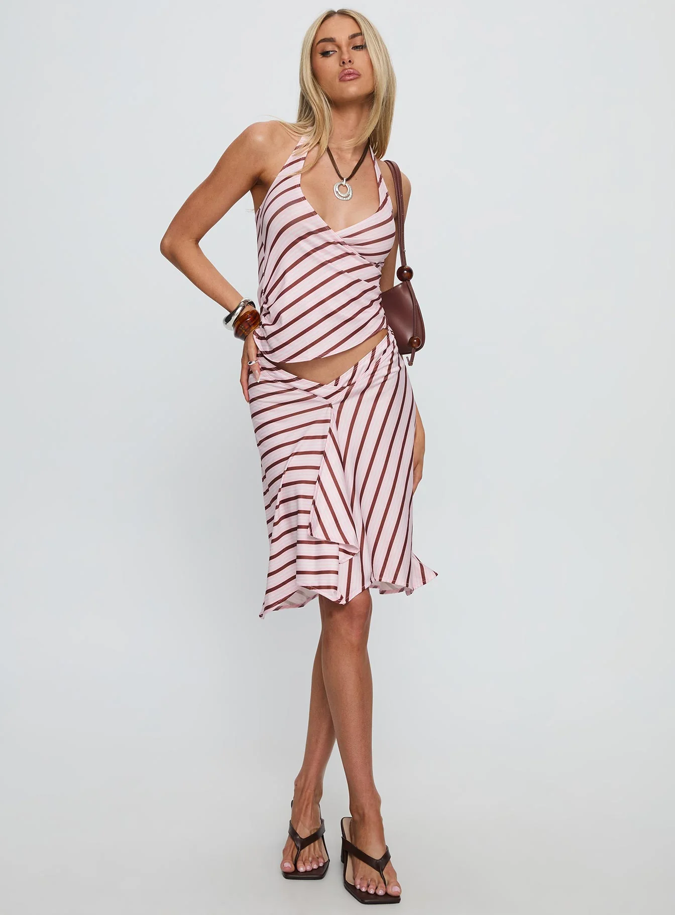 Esmeray Striped Skirt